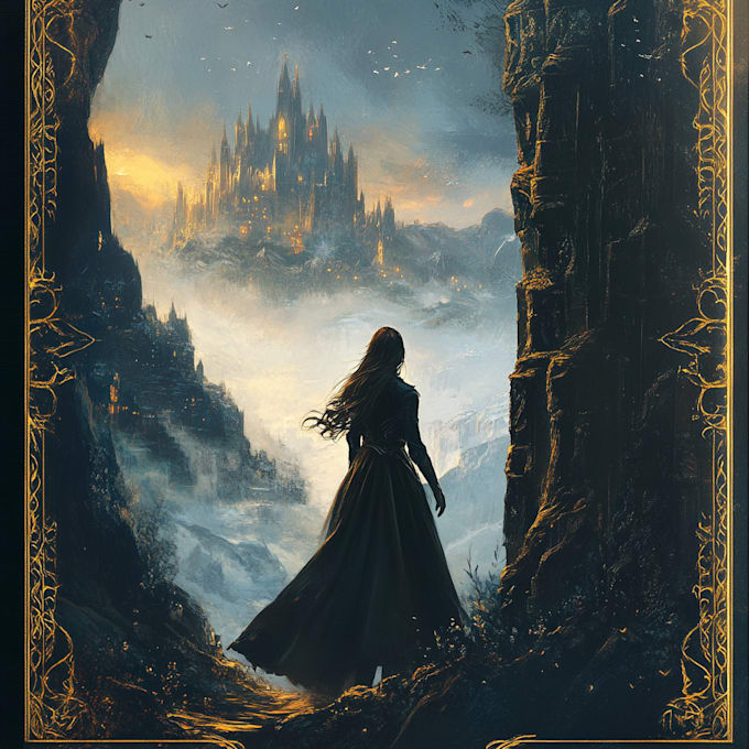create a stunning fantasy or scifi book cover for you