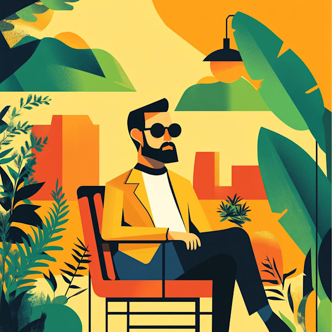do flat style illustration , vector illustration