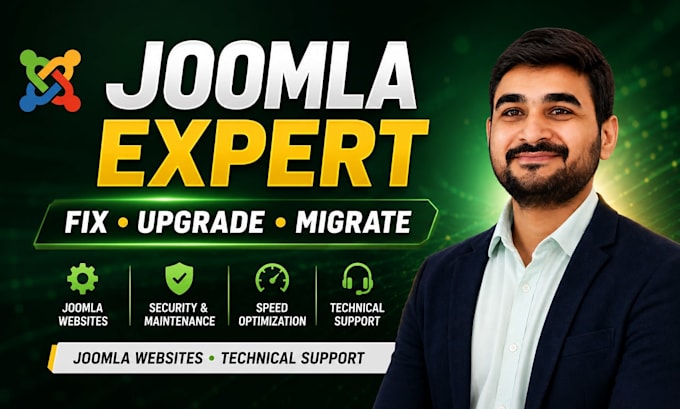 develop, design, upgrade, maintain and support joomla web
