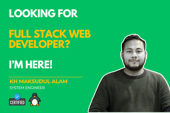 be your full stack web developer using mern, next js, PHP, and python