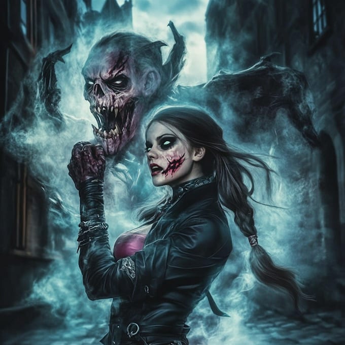 make horror character illustration