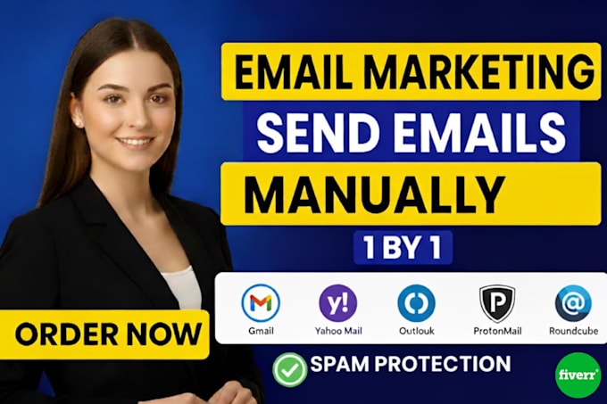 send emails manually one by one with 100 percent accuracy