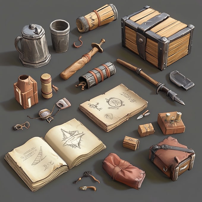 draw high quality game objects, props, etc for your games