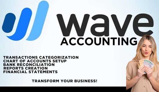 do accounting, bookkeeping and reporting  by using wave app
