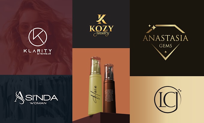 do luxury signature initial letter and monogram logo design
