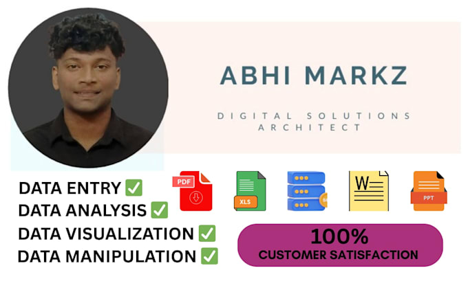 expertly handle data entry, cleaning, analysis and stunning vizualizations