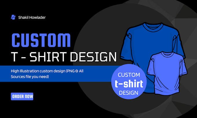 do custom t shirt design and artwork graphic design