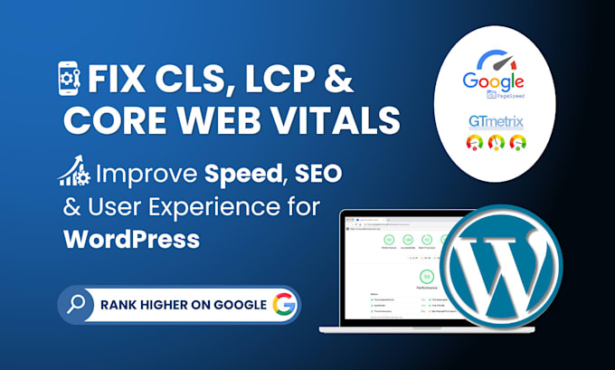 fix cls, lcp and core web vitals issues to boost your wordpress speed and SEO