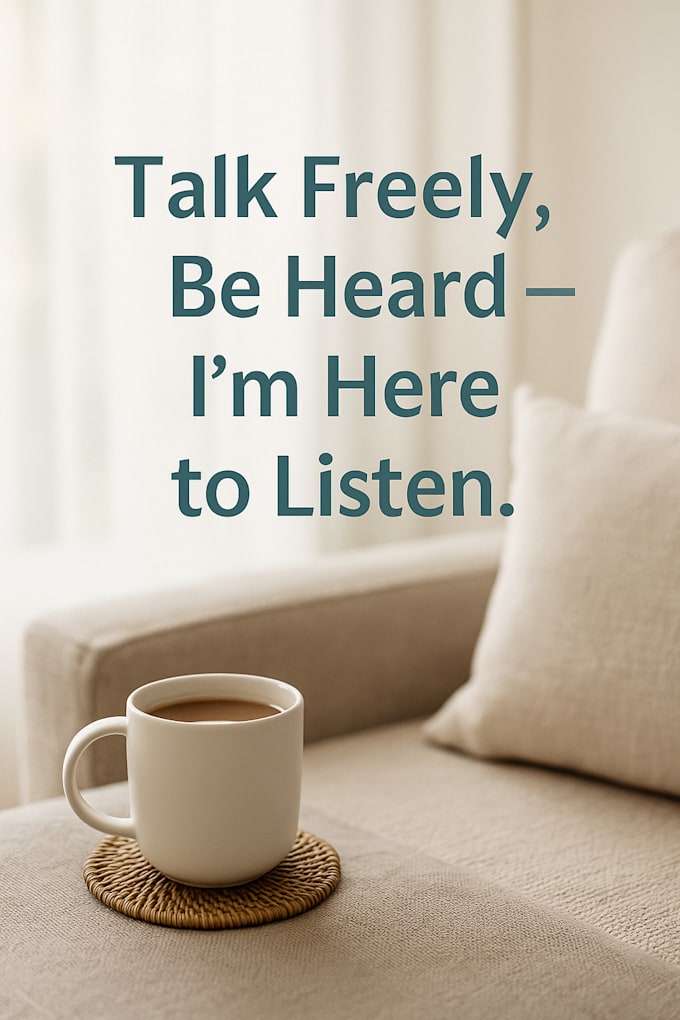 be your safe space to talk, vent, and feel truly heard