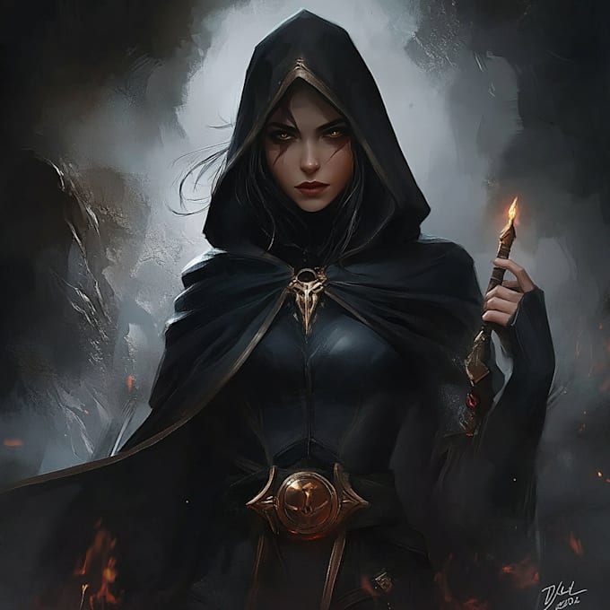 create a dark fantasy character for you