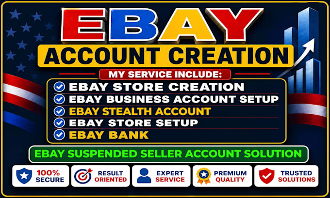 do ebay account creation, ebay store setup, ebay listing, ebay SEO