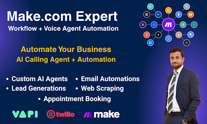 automate your business with make, n8n, ai voice calling agents