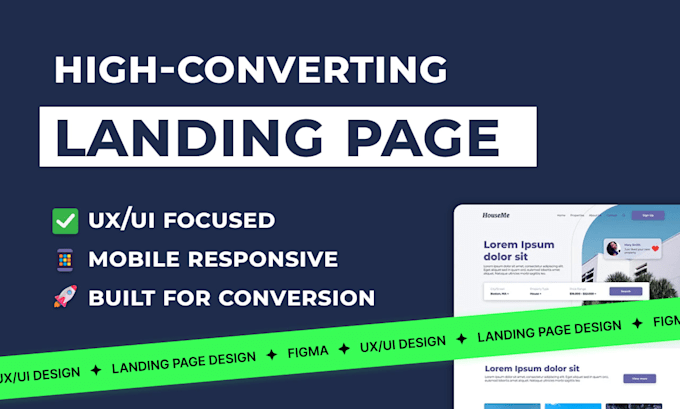 design a high conversion landing page for your business