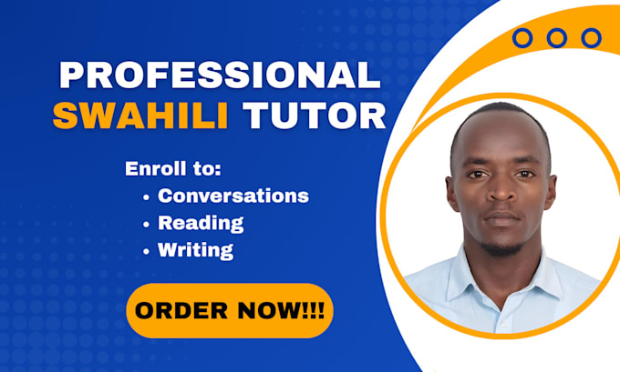 be your professional swahili tutor and trainer