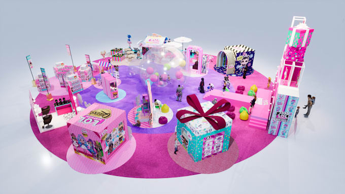Do 3d design and rendering for booth, events and exhibition by ...