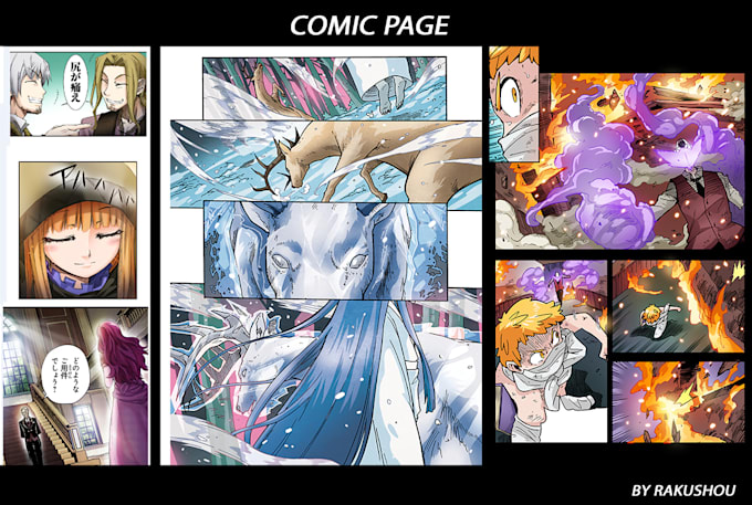color your comic page or comic cover