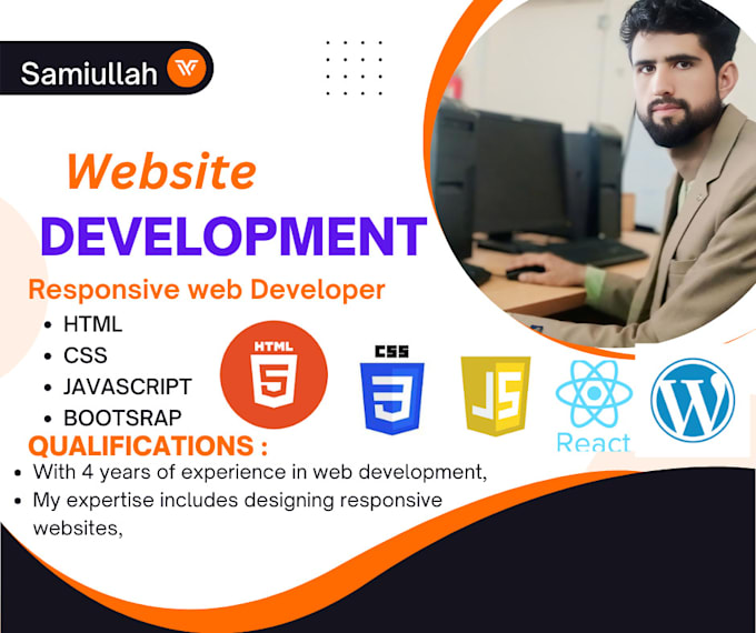 build or rebuild website  using html css js react