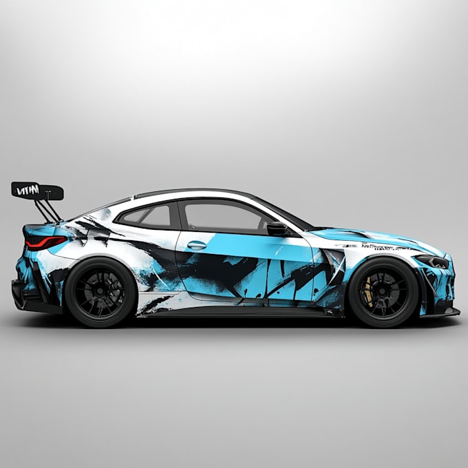 do car wrap design, vehicle sticker or decals wraps design