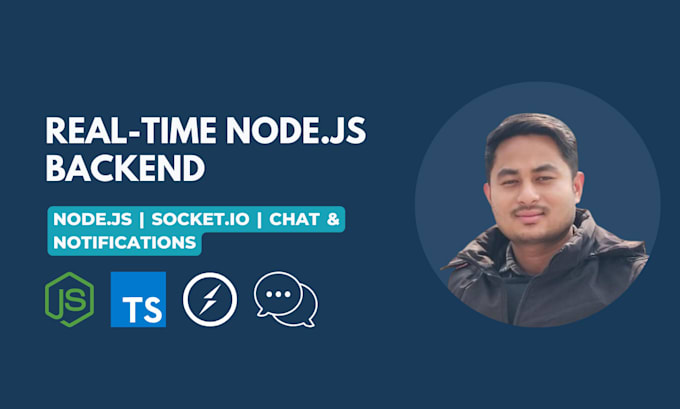 create real time chat or notification backend nodejs