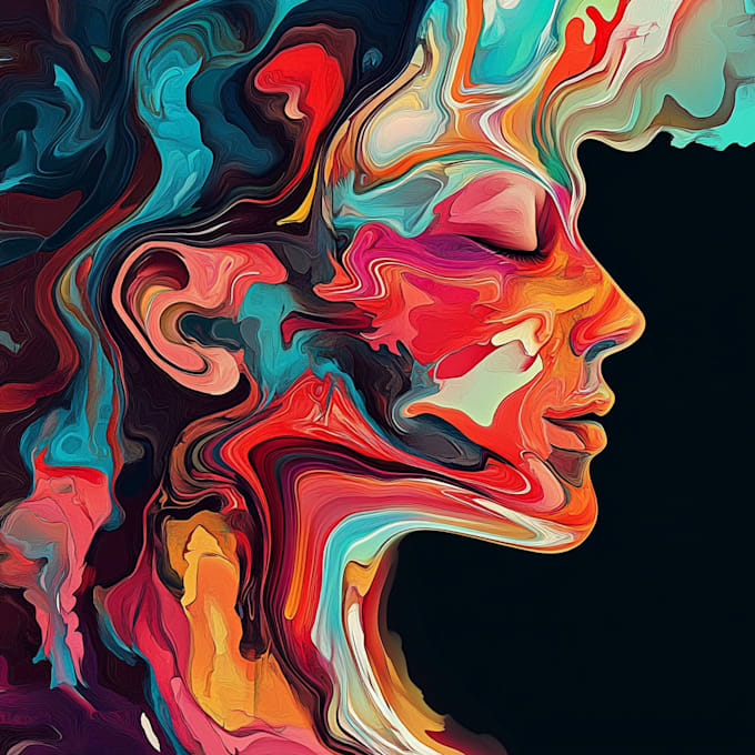 create a unique abstract art for you