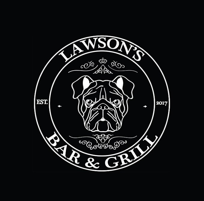 make high resolution hometown logo for a local bar and grill