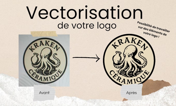 vectorized your logo to have optimal quality