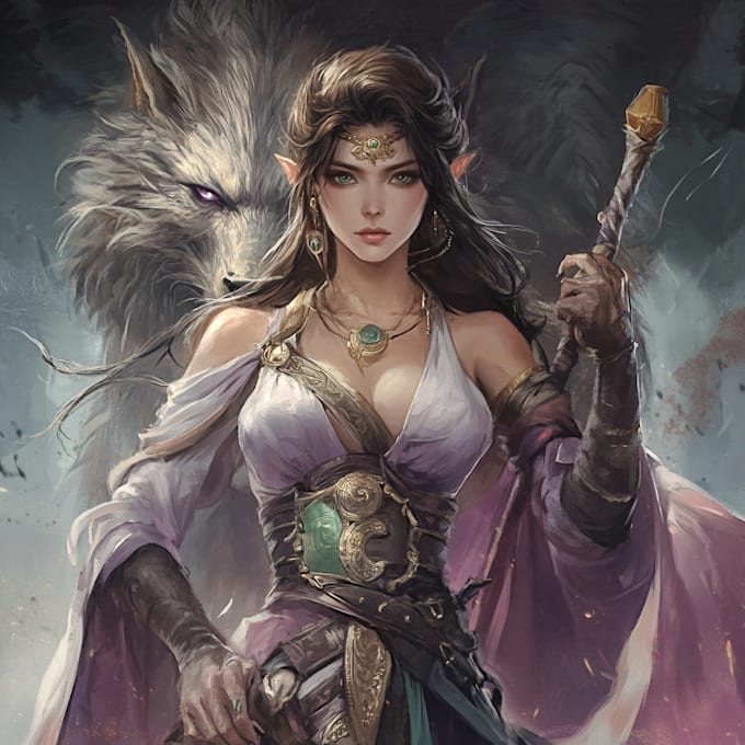 make artwork for oc, dnd, fantasy characters, or other fantastical beings