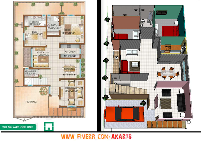 build 3d model of your given 2d map