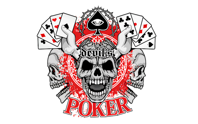do modern poker chips and poker logo or any graphics design