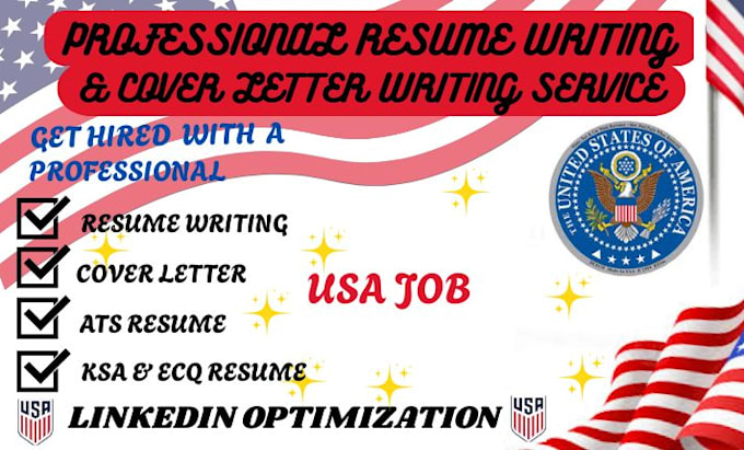 write a professional resume writing and cover letter, linkedin optimization