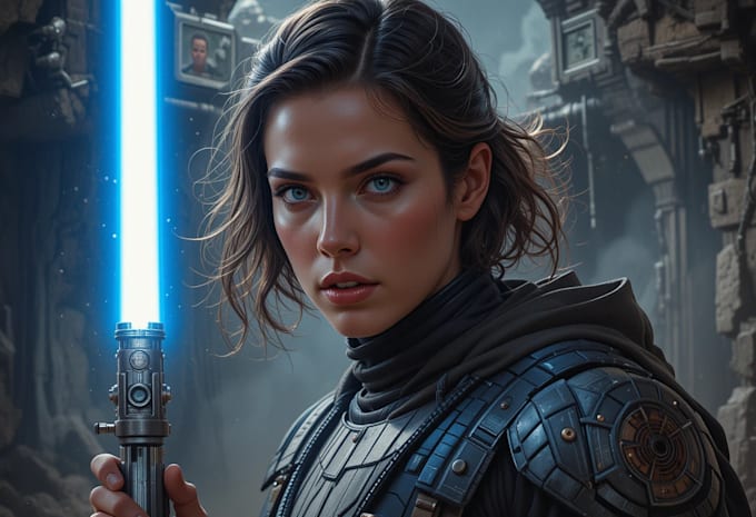 do star wars, game character or sci fi game character art