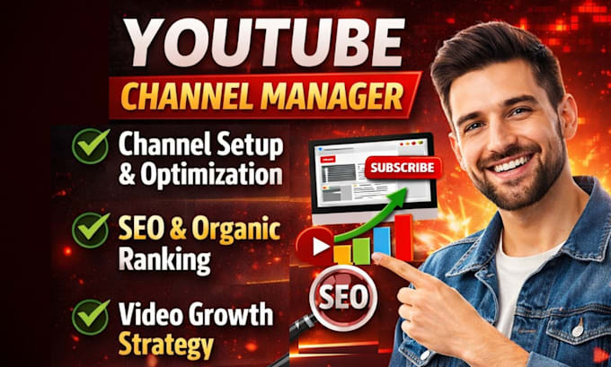 be youtube channel manager for setup organic ranking and optimization