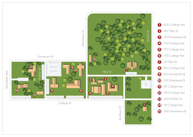 draw property, rv park, site, campground, resort map for you