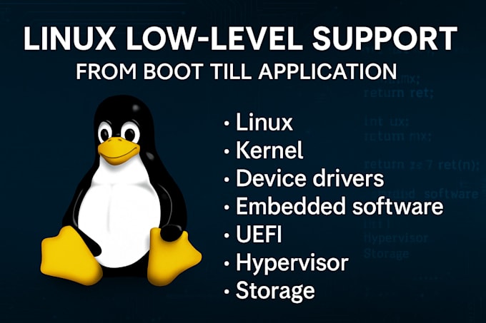 fix linux kernel crashes, optimize drivers, tune performance, build embedded sw