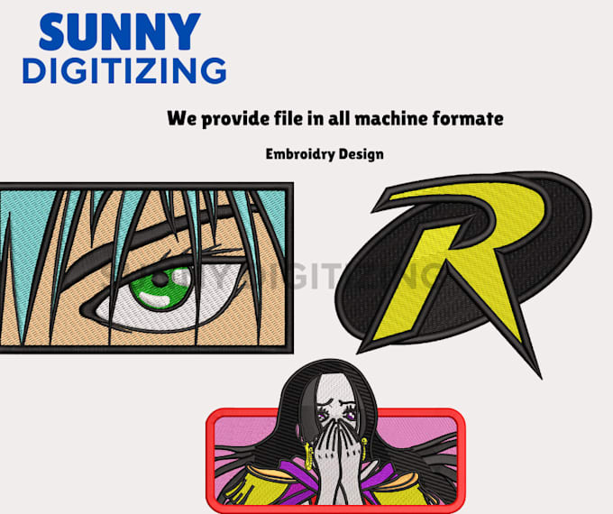 do embroidry digitizing any image into dst,pes,jef,or emb
