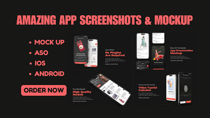 Design app aso screenshots for appstore and googleplay ios screens by ...