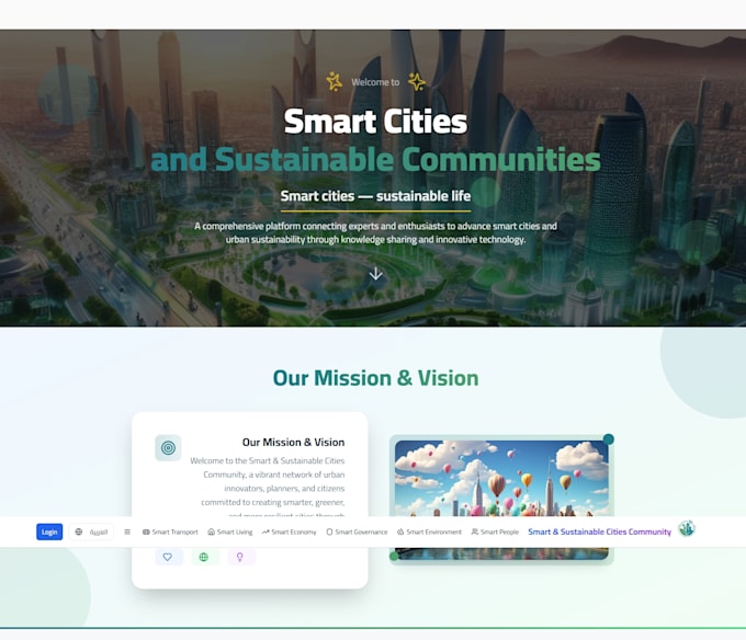 build landing page modern and responsive