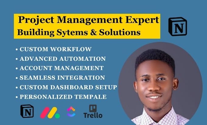 setup workflow, integrate and automate your clickup trello asana notion monday