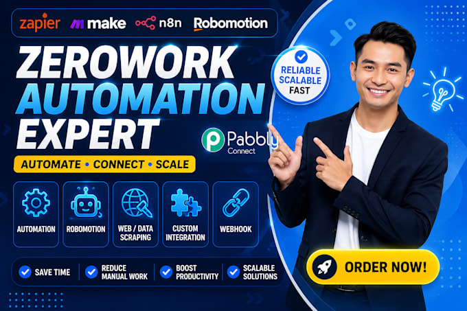 automate zerowork io robomotion make com n8n ifttt workato replit rpa tools