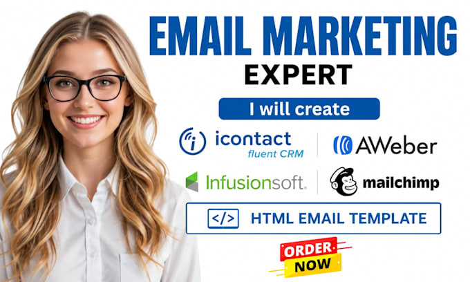 icontact fluent crm automation aweber infusionsoft mailchimp html email template
