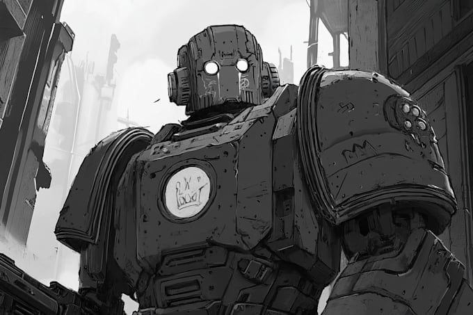 create warhammer illustration of you