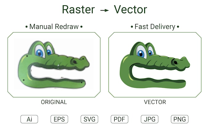 fix, recolor, redraw and vectorize your logo or image quickly