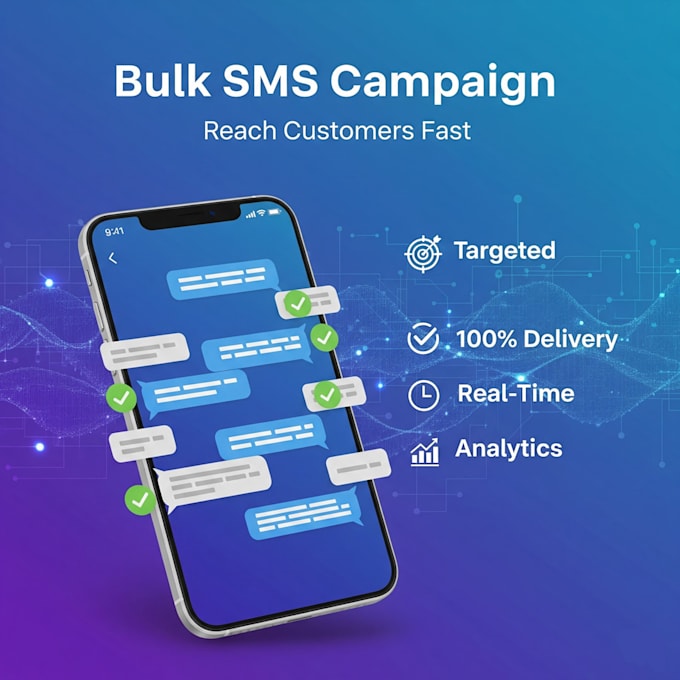 send bulk sms campaign text message sms marketing blast to your consumer leads