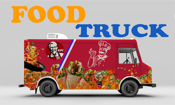 do truck wrap, trailer wrap, food van wrap design