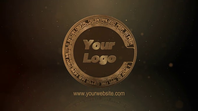 create 3d model nft crypto coin and token animation