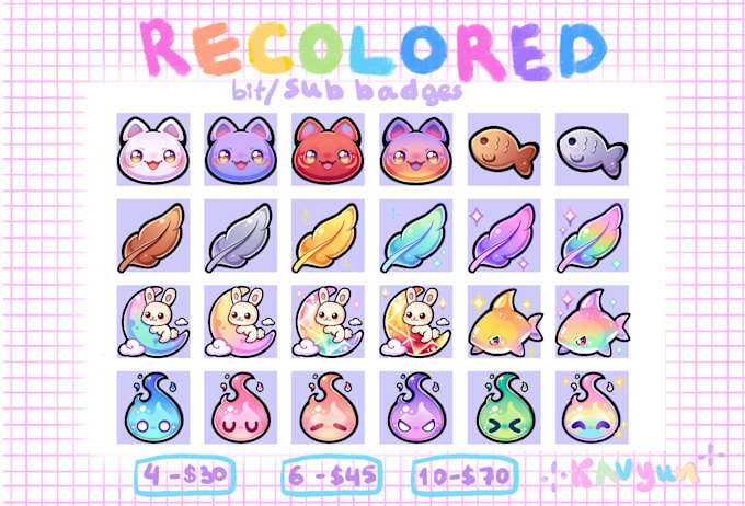 recolored bit sub badges