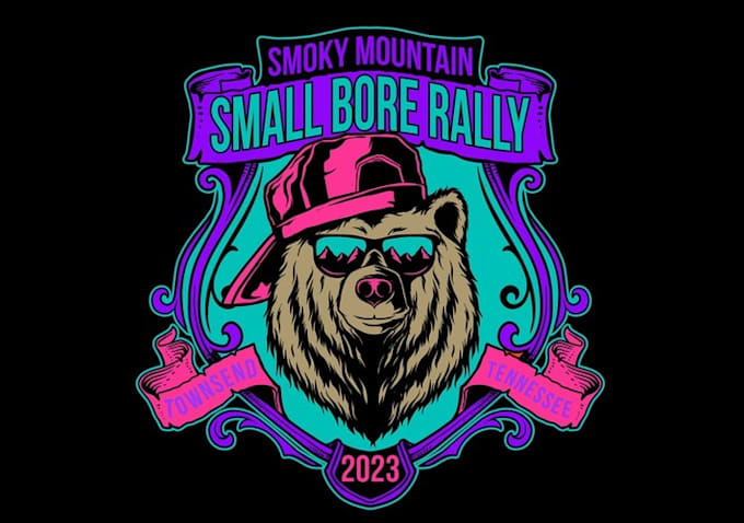 design fun bright scooter rally logo