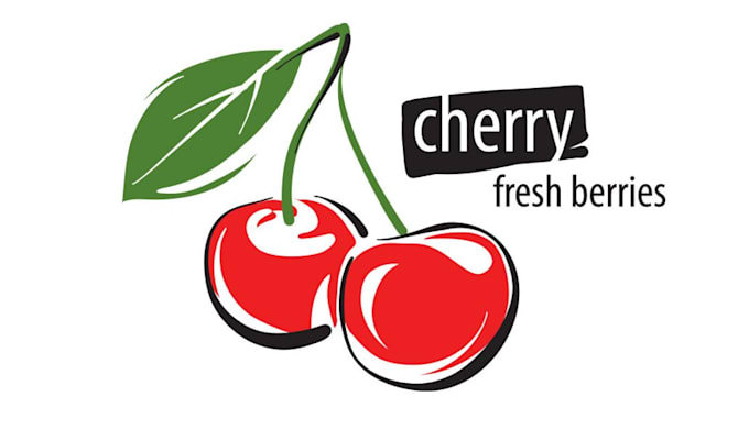 create professional modern cherry logo design