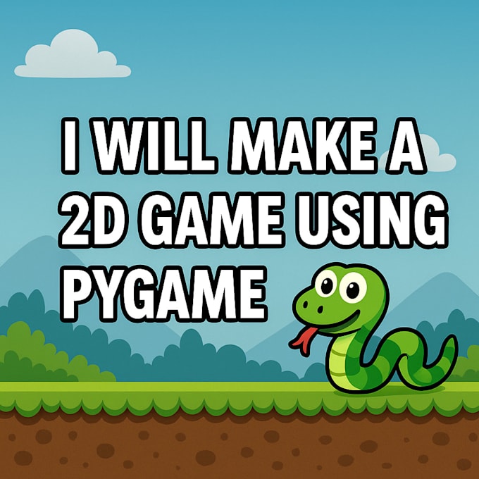 make a 2d game using pygame in python