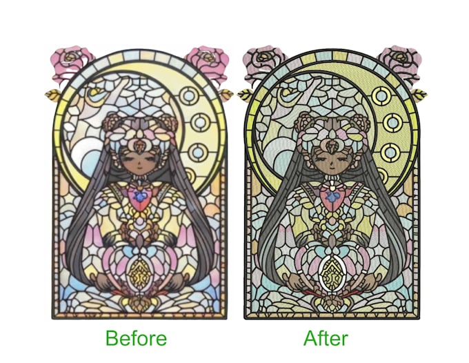 do professional machine embroidery logo in 1 hr